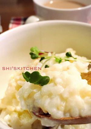 芋ご飯でさつまいものミルク粥♡-レシピのメイン写真