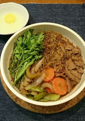 大豆のお肉ですき焼き風-レシピのメイン写真