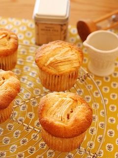 キャラメル味♡しっとりリンゴマフィン-レシピのメイン写真