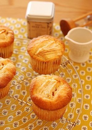 キャラメル味♡しっとりリンゴマフィン-レシピのメイン写真