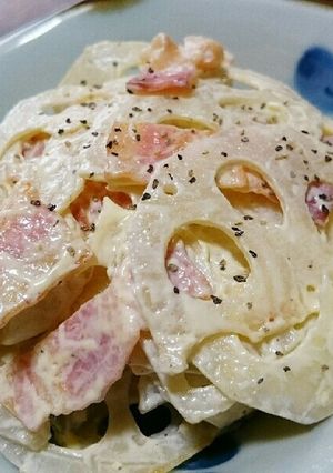 炒めて作る♪れんこんとベーコンのサラダ-レシピのメイン写真