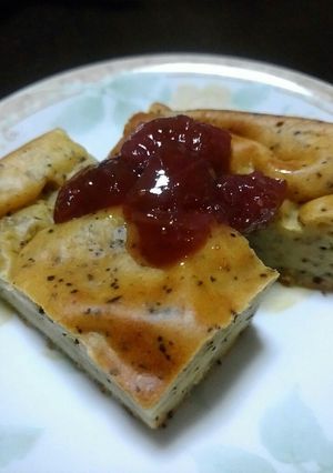 りんごバターと紅茶と豆腐のベイクドケーキ-レシピのメイン写真