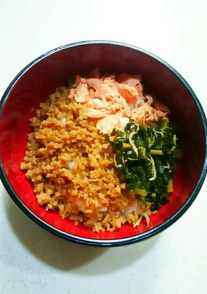 3色ご飯♡-レシピのメイン写真