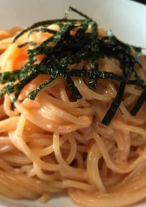 簡単パスタ☆ちょっと贅沢な明太カルボ-レシピのメイン写真