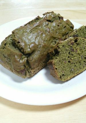 抹茶のパウンドケーキ～つぶ餡入り-レシピのメイン写真