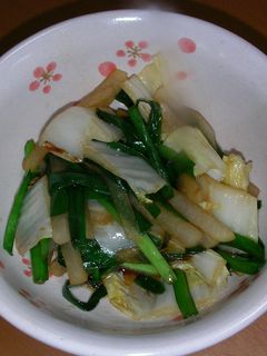 大根とにらと白菜の甘辛炒め-レシピのメイン写真
