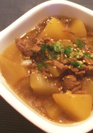 ＊熱々トロトロ♡大根と挽肉の甘辛煮＊-レシピのメイン写真