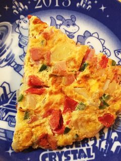 朝食に♫トマトが美味い!オープンオムレツ-レシピのメイン写真