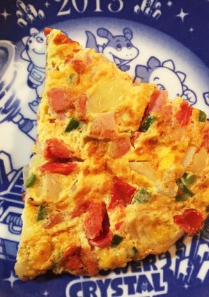 朝食に♫トマトが美味い！オープンオムレツ-レシピのメイン写真