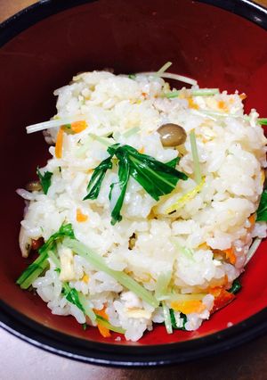 簡単！豚肉とシメジの炊き込みご飯-レシピのメイン写真