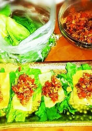 ひき肉のレタス巻き～♪-レシピのメイン写真