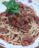 牛ひき肉の赤ワイン風味パスタ☆大人の味