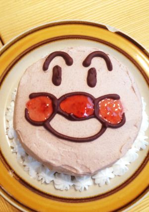 2歳バースデーケーキ☆アンパンマン☆簡単-レシピのメイン写真