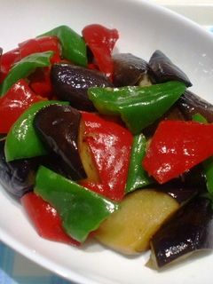 茄子とピーマンのシャンタン炒め-レシピのメイン写真