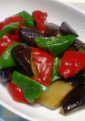 茄子とピーマンのシャンタン炒め-レシピのメイン写真