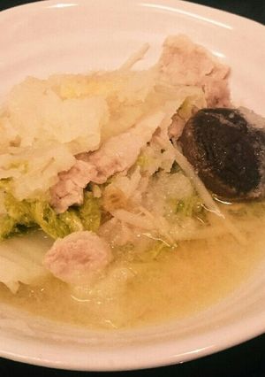 白菜と豚肉のミルフィーユみぞれ鍋♪-レシピのメイン写真