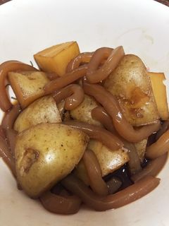 簡単◎こんにゃくとじゃがいもの煮物-レシピのメイン写真
