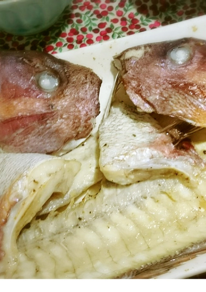 安旨・鯛のあらの洋風オーブン焼き-レシピのメイン写真