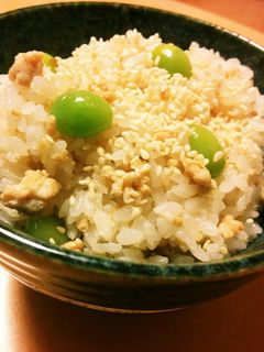 そぼろと銀杏のまぜご飯-レシピのメイン写真