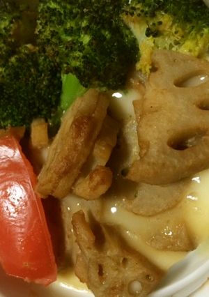 蓮根の味噌炒めでココットカマン-レシピのメイン写真