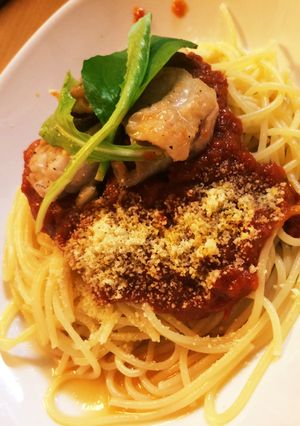 トマトと鶏肉のパスタ-レシピのメイン写真