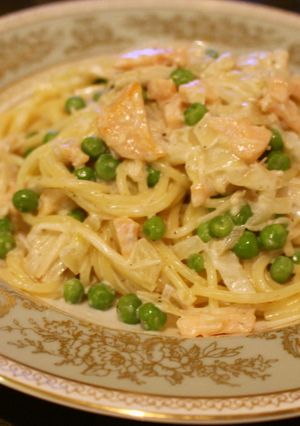 簡単本格的サーモンのチーズクリームパスタ-レシピのメイン写真
