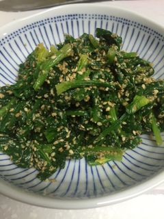 ほうれん草胡麻和え (春菊も可)-レシピのメイン写真