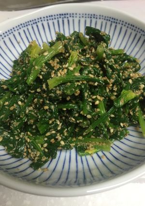 ほうれん草胡麻和え (春菊も可)-レシピのメイン写真