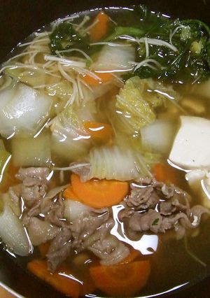温ったかしょうがなべ！野菜たっぷりで！-レシピのメイン写真