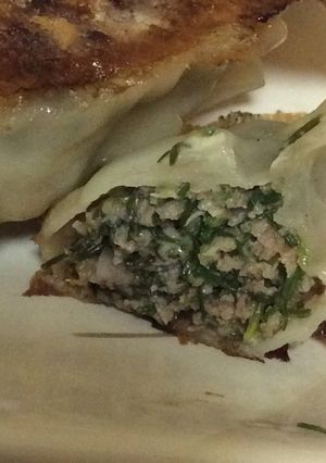 オカヒジキで餃子-レシピのメイン写真