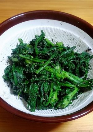 簡単！絶対美味しい☆春菊のゴマ和え-レシピのメイン写真