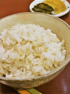圧力鍋で米粒麦入りご飯~氷を加えて~-レシピのメイン写真