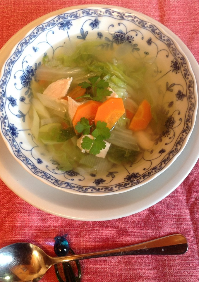 白菜とささみのヘルシースープ-レシピのメイン写真