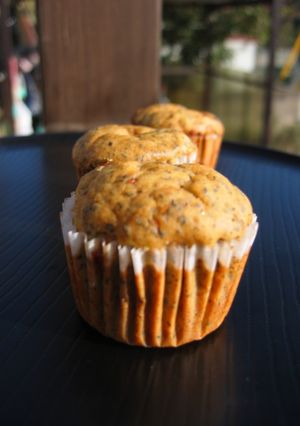 ゴマがたっぷり♪キャラメルチーズケーキ-レシピのメイン写真