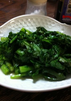春菊ソテー-レシピのメイン写真