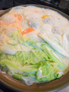 鶏つくねの豆乳鍋-レシピのメイン写真