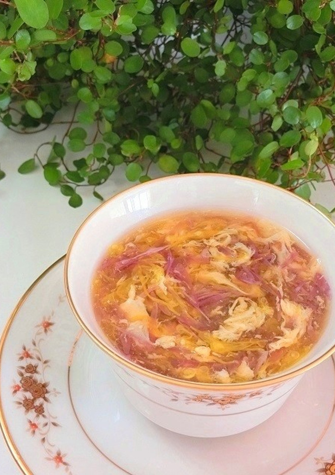 食用菊のかきたま汁　-レシピのメイン写真