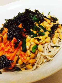 簡単!ダイエットにもぴったり納豆蕎麦-レシピのメイン写真