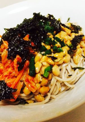 簡単!ダイエットにもぴったり納豆蕎麦-レシピのメイン写真