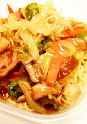 サーモンと海老のあんかけ焼きそば-レシピのメイン写真