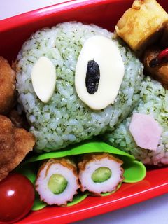 ポケモン キャラ弁☆簡単プニちゃん弁当-レシピのメイン写真