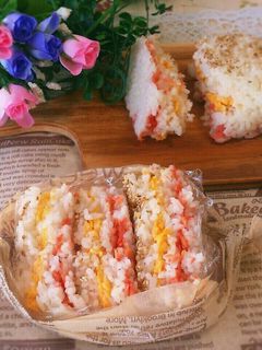 お弁当にも♡ミルフィーユおにぎり-レシピのメイン写真
