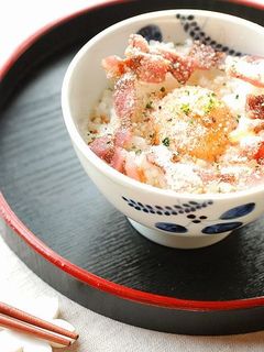 レンジで作る!カルボナーラ卵ご飯-レシピのメイン写真