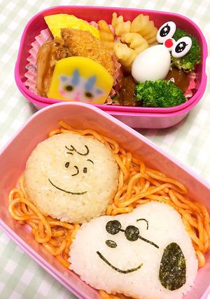 キャラ弁☆スヌーピー&チャーリーブラウン-レシピのメイン写真