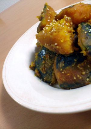 かぼちゃのごまバタ醤油煮♪-レシピのメイン写真
