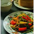 豚ひき肉と彩り野菜の醤油炒め