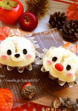 キャラ弁★ツムツム♡チップ＆デール-レシピのメイン写真