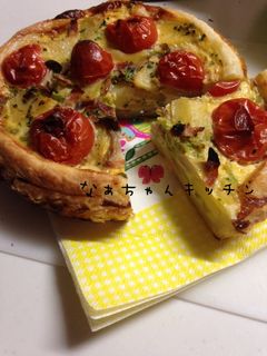 冷凍パイ生地で〜簡単キッシュ-レシピのメイン写真