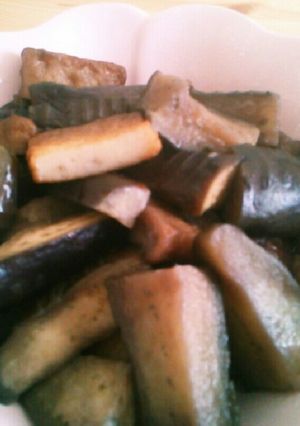 なすと天ぷらの煮物-レシピのメイン写真