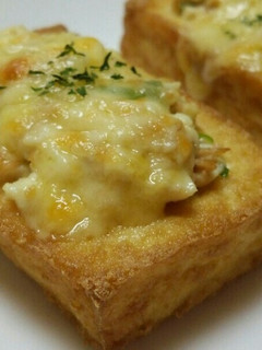 簡単☆トースターで厚揚げツナ入チーズかけ-レシピのメイン写真